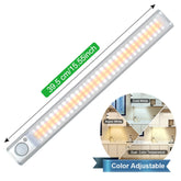 LED-Nachtlicht mit Bewegungsmelder – Kabelloses, über USB wiederaufladbares Nachtlicht für Kinder, Schlafzimmer, Schrank, Küche, Wand