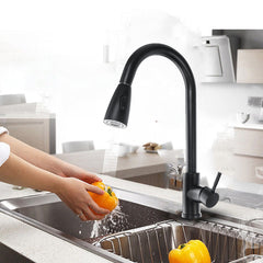 Modern Chrome Kitchen Sink Mixer Tap with Swivel Spout and Single Handle