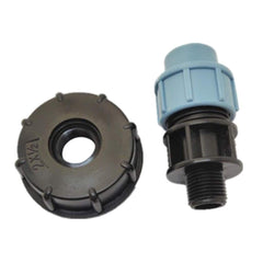 Ventilanschluss für Wassertanks mit Tonnenfässern – 20/25/32 mm gerader Auslassadapter für Fässer, Anschlussteile