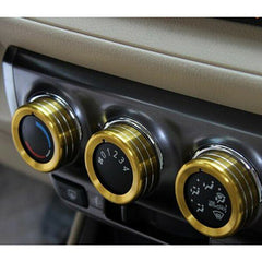 3pcs Set Aluminum Air Conditioning Knob Rings for Toyota YARiS L 14-15 New Vios