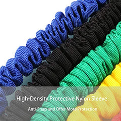 Exercise Resistance Bands Set with Nylon Sleeves for Strength Training, Weight Loss, and Bodybuilding