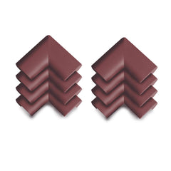 TRITINA Corner Safety Bumpers Healthy PBA Free Baby Cushion with 3M Tape,Table Furniture Safety Protect Child,Keep Your Kids Head Safe Under Stairs,Pack of 8pcs (Brown)