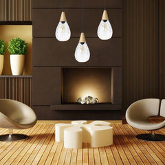 Moderne Pendelleuchte aus Glas – Deckenleuchte, Kronleuchter für die Inneneinrichtung