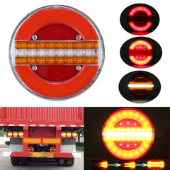 2PCS 24V LED Rear Tail Lights for Truck, Lorry, Van, Caravan, Bus, Camper