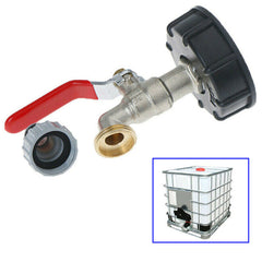 1/2 Messing-Auslasshahnadapter für Regenwassertank oder -fass