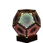 3D-USB-Sternenlichtprojektor im böhmischen Stil, romantische, farbenfrohe Nachtlichtlampe für die Dekoration von Kinderzimmern und Schlafzimmern