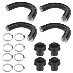 4Pcs 42mm Heater Duct Pipe Tube Air Vent for Diesel Heater with 4 Holes