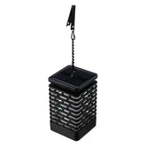 LED-Solar-Hängeleuchte – Kerzenlaterne mit flackernder Flamme als Dekoration für Haus und Garten