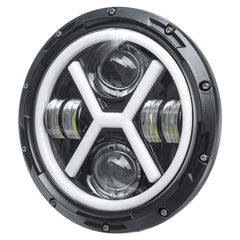 7" wasserdichter runder LED-Motorrad-Scheinwerferprojektor