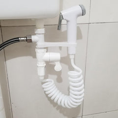 Portable ABS Handheld Bidet Sprayer Nozzle Shower Head Kit for Toilet and Bathroom