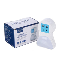 5A 9 LED Steckdosenlampe mit USB-Aufladung, Plug-in-Wandflur-Nachtlicht, US/EU-Stecker