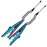 LED-Lichtleiste für Motorradhelme – blinkendes Haifischmaul, Nachtsignal, langlebig, wasserdicht, leuchtend