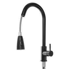 Modern Chrome Kitchen Sink Mixer Tap with Swivel Spout and Single Handle