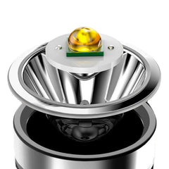 2PCS P500 Long Range 500m Flashlight with COB Sidelight, USB Rechargeable LED Spotlight, Powerful Handheld Searchlight