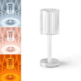 RGB-LED-Kristallprojektions-Schreibtischlampe – USB-Tischlicht für Restaurants, Bars, Nachttischdekoration, Nachtlichter mit Fernbedienung