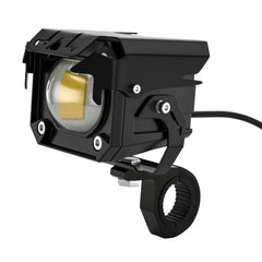 2Pcs Motorcycle LED Hi/Lo Beam Strobe Fog Lights - Double Colors, Aluminum Alloy, Safety Driving Spot Lamps