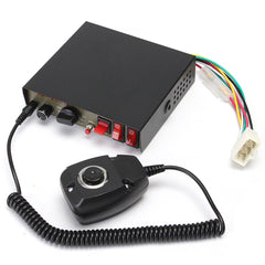 400W 8-Sound Car Warning Alarm Police Fire Siren Horn PA Speaker MIC System