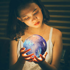 Magische 3D-Mondlampe – USB-LED-Nachtlicht mit Berührungssensor, Galaxiehimmel-Mondlicht