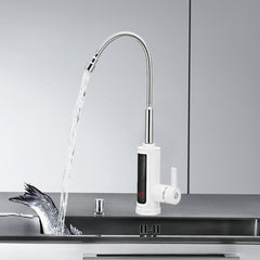 3KW Instant Hot Water Tap Electric Faucet Heater with Temperature Display for Kitchen