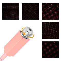 Mini LED Auto Dach Stern Projektor Licht - USB Stecker Galaxy Atmosphäre Dekoration Lampe