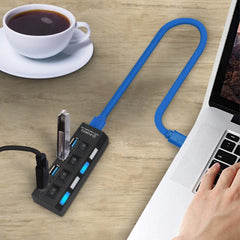 USB-Hub 3.0-Splitter mit mehreren Anschlüssen für schnelle Datenübertragung