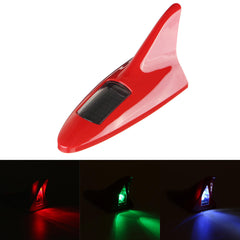 Universal 12LED Solar Car Roof Antenna Lamp - 11 Modes, Flashing Warning Light, 12V, Red/Black/Silver/White