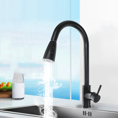 Modern Chrome Kitchen Sink Mixer Tap with Swivel Spout and Single Handle