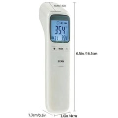 Touchless Forehead Thermometer with LCD Display and Fever Alarm