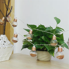Lichterkette mit 10 LED-Birnen – Feenlampe für Terrasse, Party, Hof, Garten, Hochzeit, Heimdekoration, Nachtlicht