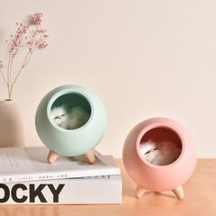 LED-Nachtlicht für Haustierhäuser – Katzenlampe mit Touch-Dimmfunktion, wiederaufladbar über USB, Dekoration für den Nachttisch, perfektes Geschenk