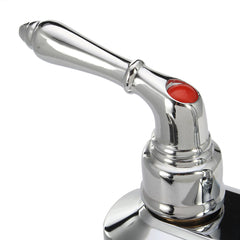 Modern Chrome Double Sink Mixer Tap for Bathroom & Kitchen - Hot & Cold Water Basin Faucet