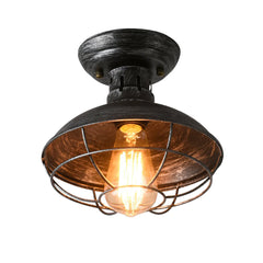 Vintage Industrial Pendant Light - Ceiling Lamp Fixture for Office/Home, Bulb Not Included