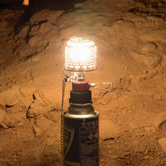 Tragbare, leichte Camping-Gaslampe für die nächtliche Zeltbeleuchtung im Freien