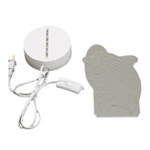 3D-Mehrfarbige LED-Delfin-Nachtlichtlampe mit Schalter für die Dekoration zu Hause und bei Partys, 220 V