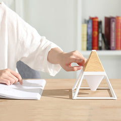 Pyramidenförmiges LED-Nachtlicht mit USB-Aufladung, 2200 mAh-Akku, Diffusor-Wandlampe