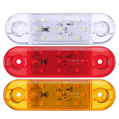 9 LED Dash Side Marker Lights Lamp 12V/24V for Truck, Trailer, Caravan, Lorry, Van