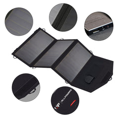 Flexible Foldable 21W Solar Panel Charger 5V/18V for Travel, High Efficiency Solar Battery Charger for iPhone