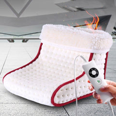 Heated Electric Foot Warmer Massager - Washable, 5 Heat Settings, Thermal Cushion for Warmth and Comfort