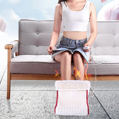 Heated Electric Foot Warmer Massager - Washable, 5 Heat Settings, Thermal Cushion for Warmth and Comfort