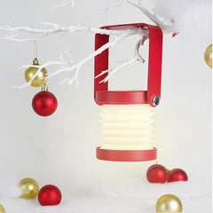 Faltbares, über USB wiederaufladbares LED-Nachtlicht – tragbare, dimmbare Tischlampe für drinnen, draußen, Camping, Lesen