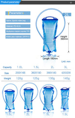 Trinkrucksack mit Wasserblase und Reservoir – Laufweste-Rucksack für Camping, Wandern, Klettern