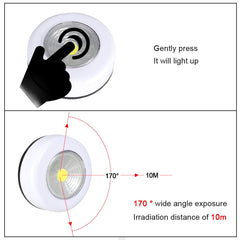 Superhelle, kabellose COB-LED-Unterschrankleuchte – batteriebetriebene Nachttischlampe für Schrank, Kleiderschrank, Nachttisch und Küche
