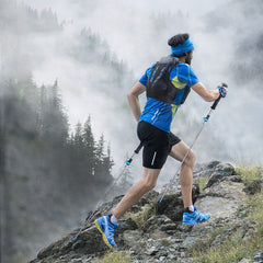 Ultralight Folding Trekking Poles - Quick Lock Carbon Fiber Walking Sticks for Hiking, Camping, Trail Running