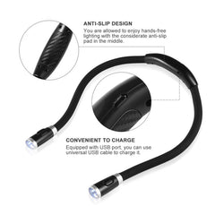 Flexibles freihändiges LED-Halslicht – superhelle Leselampe, Buchlicht, Nachtstricken, Camping-Taschenlampe