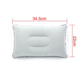 Aufblasbares Luftkissenbett für Camping, Reisen, Flugzeug – Nackenstrecker und Rückenlehnenstütze aus PVC-Nylon