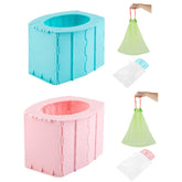 Tragbares, zusammenklappbares Toilettenurinal für Kinder – Töpfchensitz für Reisen, Wandern und Camping