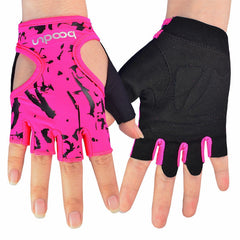 Damen Outdoor Kletter- & Campinghandschuhe - Rutschfest, Halbfinger, Fitness- & Hantelausrüstung