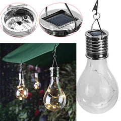Wasserdichte drehbare Solar-LED-Glühbirne für den Garten im Freien, Camping und Nachtbeleuchtung