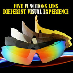 Taktische polarisierte Sonnenbrille für Herren: kugelsicher, myopiefreundlich zum Angeln, Camping, Wandern, Radfahren