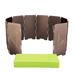 Winddichter Schild für 10-Platten-Camping-Gasherd, Aluminiumlegierung, 14 cm/22 cm Höhe, Campingausrüstung